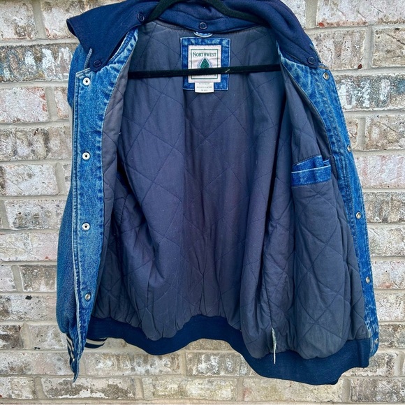 Northwest Denim and Cream Varsity Jacket - Picture 7 of 9